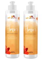 Kit 2 Beleza Ruiva Diluidor Amor Cr Multi Hidratante - 300ml