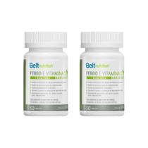 Kit 2 Belt Bariatric Ferro, Vitamina C Ác. Fólico 20,4g