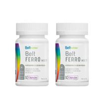 Kit 2 Belt Ferro, Vitamina C Ácido Fólico Suplemento Força