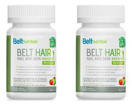 Kit 2 Belt Hair Nail And Skin Bariatric Limonada C/ Morango