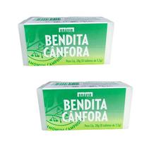 Kit 2 Bendita Cânfora 28g Estojo Com 8 Tabletes - Bravir