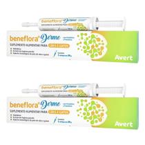 Kit 2 Beneflora Derme Suplemento Avert Cães Gatos Avert 30g Kit 2 Beneflora Derme Suplemento Avert Cães Gatos Avert 30g