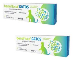 Kit 2 Beneflora Gatos Suplemento Probiotico Prebiotico 5g Kit 2 Beneflora Gatos Suplemento Probiotico Prebiotico 5g
