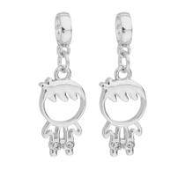 Kit 2 Berloques Menino Filho Banhado a Prata 925