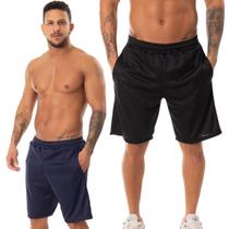 Kit 2 Bermuda Academia Corrida Esportiva Bolso Masculina Kit 2 Bermuda Academia Corrida Esportiva Bolso Masculina