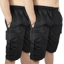 Kit 2 Bermuda Cargo Masculina de Tactel G5 a G8