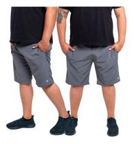 Kit 2 Bermuda Masculina Short Plus Size Tactel Premium com Elastano