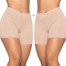 Kit 2 Bermuda Shorts Segunda Pele Feminina Anagua Modeladora Kit 2 Bermuda Shorts Segunda Pele Feminina Anagua Modeladora