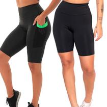 Kit 2 Bermuda Suplex Fristyle Fitness Com Bolso