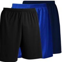 Kit 2 Bermudas Calção Futebol Dryfit Masculino pra Treino e Banho Lisa Uniforme Personalizável Kit 2 Bermudas Calção Futebol Dryfit Masculino pra Treino e Banho Lisa Uniforme Personalizável