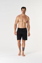 Kit 2 Bermudas Cargo Sarja com Zíper Preto/Cinza Escuro - G