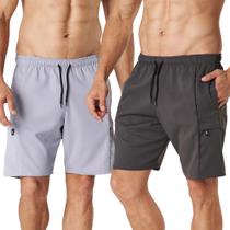 Kit 2 Bermudas Cargo Sarja com Zíper