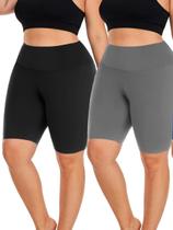 Kit 2 Bermudas Ciclista Plus Size G1 Academia Conforto Suplex Longa - Veste 48/50 Kit 2 Bermudas Ciclista Plus Size G1 Academia Conforto Suplex Longa - Veste 48/50