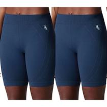 Kit 2 Bermudas Feminina Lupo Sport Academia Original Seamless Dry