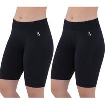 Kit 2 Bermudas Feminina Lupo Sport Academia Original Seamless Dry