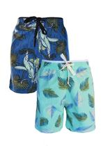 KIT 2 Bermudas Floral Infantil Tactel com Elastano Estampado