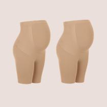 Kit 2 Bermudas Gestante Maternidade Sem Costura Zee Rucci Kit 2 Bermudas Gestante Maternidade Sem Costura Zee Rucci