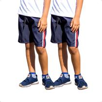 KIT 2 Bermudas Infantil Tactel 214