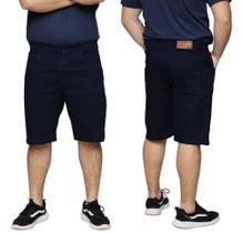 Kit 2 Bermudas Jeans Masculina Lycra Elastano Slim Premium Algodão