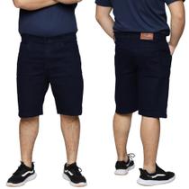 Kit 2 Bermudas Jeans Masculina Lycra Elastano Slim Premium Algodão