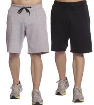 Kit 2 Bermudas Masculinas de Moletom TechMalhas confortavel e lisa Kit 2 Bermudas Masculinas de Moletom TechMalhas confortavel e lisa