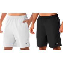 Kit 2 Bermudas Mizuno Bas Rip Stop 3 Masculina