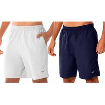 Kit 2 Bermudas Mizuno Bas Rip Stop 3 Masculina