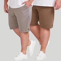 Kit 2 Bermudas Moletom Masculina Plus Size Shorts Moletinho