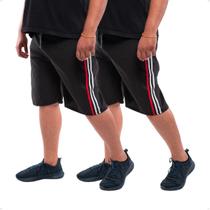 Kit 2 Bermudas Plus Size Masculina Short Tactel