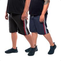 Kit 2 Bermudas Plus Size Masculina Short Tactel