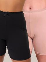 Kit 2 Bermudas segunda pele anágua feminino confortável Kit 2 Bermudas segunda pele anágua feminino confortável