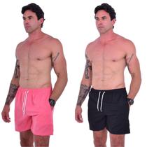 Kit 2 Bermudas Short Tectel Masculino Confortável Básico Academia Treino