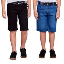 Kit 2 Bermudas Shorts Infantil Menino