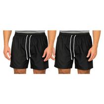 Kit 2 Bermudas Tactel Masculina FMF Esportiva Academia Praia Casual