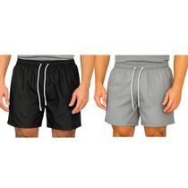 Kit 2 Bermudas Tactel Masculina FMF Secagem Rápida Leve e Confortável Kit 2 Bermudas Tactel Masculina FMF Secagem Rápida Leve e Confortável