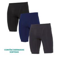 Kit 2 Bermudas Térmica Selene Para Atividades Físicas Esportes Modelo Sem Costura