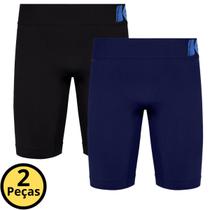 Kit 2 Bermudas Térmicas Alta Compressão Masculina Sem costura Previne Assaduras