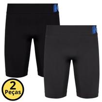 Kit 2 Bermudas Térmicas Alta Compressão Masculina Sem costura Previne Assaduras