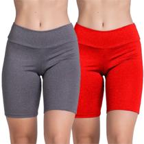 KIT 2 Bermudinha Fitness Suplex WLS Modas Roupa Para Academia Treino Moda Feminina