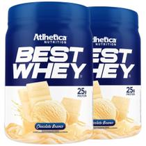Kit 2 Best Whey Iso Hidro Chocolate Branco 450g Atlhetica