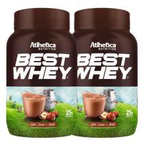 Kit 2 Best Whey Isolado Hidrolisado 3W Cacau 900G Atlhetica