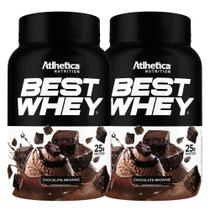 Kit 2 Best Whey Protein Isolado Hidro Brownie 900G Atlhetica