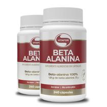 Kit 2 Beta Alanina 500mg Vitafor 240 cápsulas Kit 2 Beta Alanina 500mg Vitafor 240 cápsulas