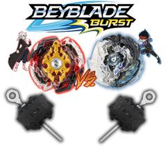 Kit 2 Beyblade Burst 2 Lançador Beyblade Burst Promo