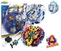 Kit 2 Beyblade Burst + 2 Lançadores + Arena Luinor e Xcalius