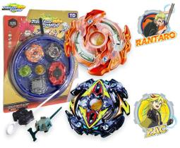 Kit 2 Beyblade Burst + 2 Lançadores + Arena