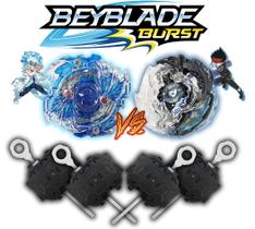 Kit 2 Beyblade Burst 4 Lançador Beyblade Burst Kit 2 Beyblade Burst 4 Lançador Beyblade Burst