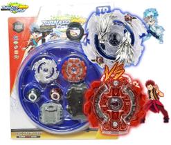 Kit 2 Beyblade Burst Luinor Vs Gaianon + 4 Lançadores Ganhe Arena Beystadium Kit 2 Beyblade Burst Luinor Vs Gaianon + 4 Lançadores Ganhe Arena Beystadium