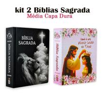 Kit 2 Bíblia Sagrada Nova Versão Almeida Atualizada 2025 Capa Dura - Plano de Deus e Leão Cruz Kit 2 Bíblia Sagrada Nova Versão Almeida Atualizada 2025 Capa Dura - Plano de Deus e Leão Cruz