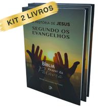 Kit 2 Bíblias Dos Evangelhos Novo Testamento Versão Simplificada História De Jesus